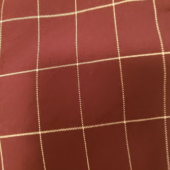 ELLE Cigarette Pants Plum Checkered Minimalist European Elegance Sz M NWOT - Picture 9 of 10